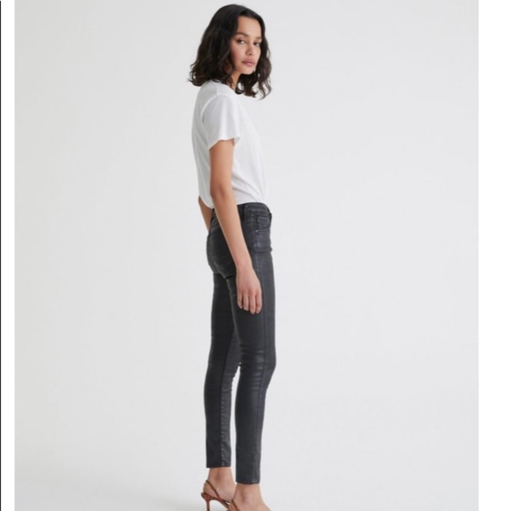 AG faux leather super skinny ankle legging 27R